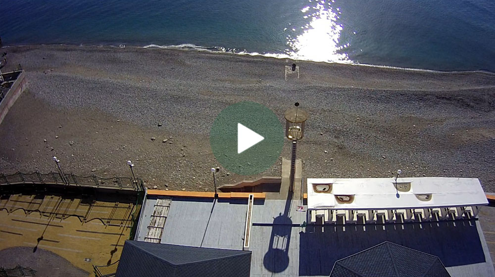 Сочи. Веб-камера на пляже пансионата Олимпийский - Дагомыс